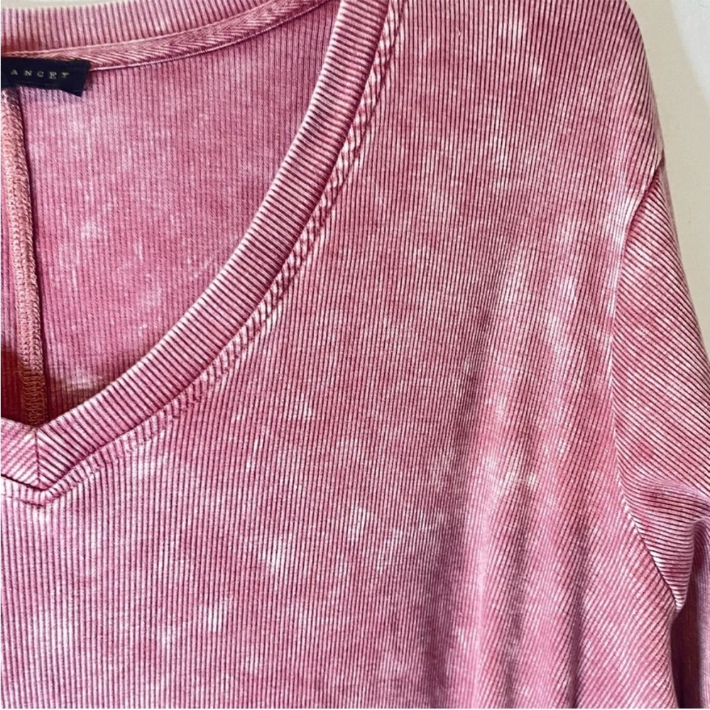 Anthropologie Jane & Delancey Mauve Ribbed
Burnout Sweatshirt Top Pullover Sz 2X - Picture 6 of 10